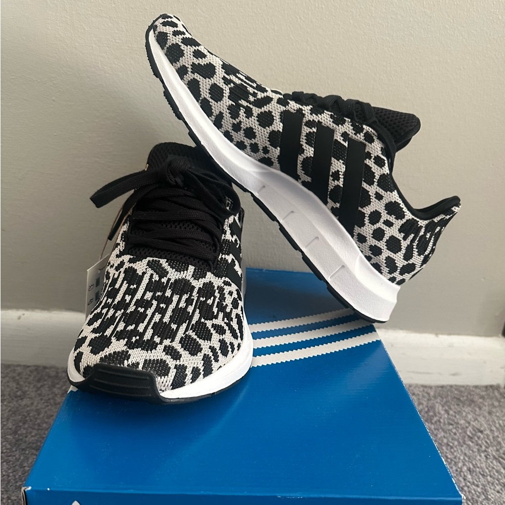 Adidas Monochrome Patterned Running Shoes